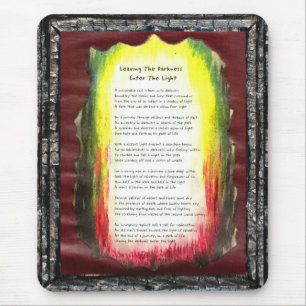 Tapis De Souris En Laissant L'Obscurité, Entrez Dans La Lumière
