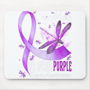 Tapis De Souris En Mai Nous Portons Violet Lupus Sensibilisation D
