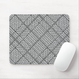 TAPIS DE SOURIS EN MAILLE ARGYLE GRIS