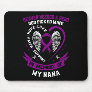 Tapis De Souris En Mémoire De Nana Pancreatic Cancer Awareness Mem