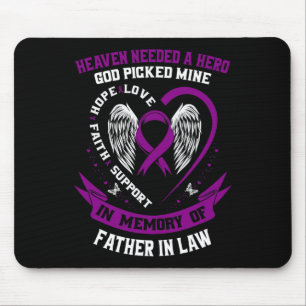 Tapis De Souris En Mémoire De Père En Droit Pancréatique Cancer Aw
