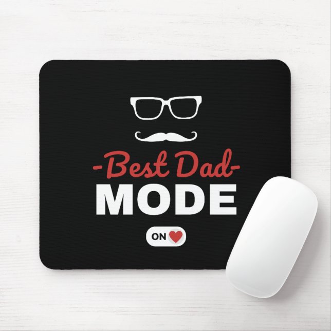 Tapis de souris en mode Meilleur Papa | Accessoire (Avec souris)
