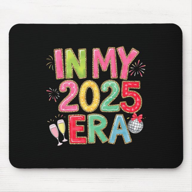 Tapis De Souris En My 2025 Era Disco Ball New Year Party Friends F (Devant)