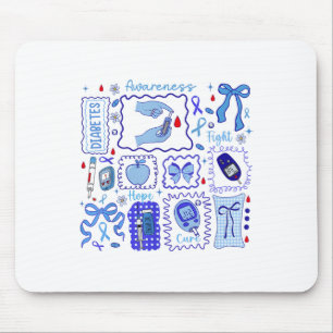 Tapis De Souris En Novembre, Nous Portons Bleu Lutte De Sensibilis