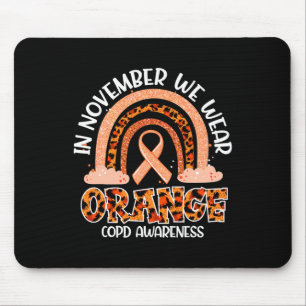 Tapis De Souris En Novembre Nous Portons Orange Rainbow Crps Sensi