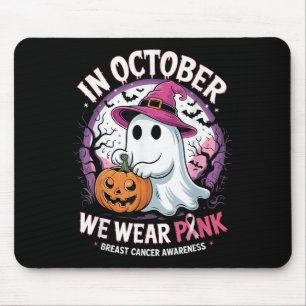 Tapis De Souris En Octobre Nous Portons Chemise Rose Fantôme Cance