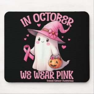 Tapis De Souris En Octobre Nous Portons Chemise Rose Fantôme Cance