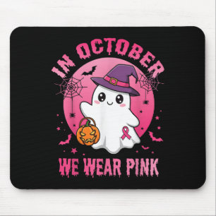 Tapis De Souris En Octobre Nous Portons Le Ghost Ghost Witch Cance