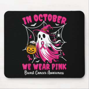 Tapis De Souris En Octobre Nous Portons Le Ghost Ghost Witch Cance