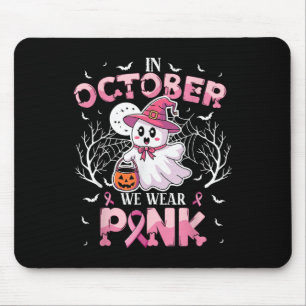 Tapis De Souris En Octobre Nous Portons Le Ghost Ghost Witch Cance