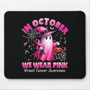 Tapis De Souris En Octobre Nous Portons Le Ghost Ghost Witch Cance