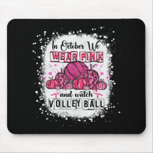 Tapis De Souris En octobre, nous portons le volleyball rose Cancer