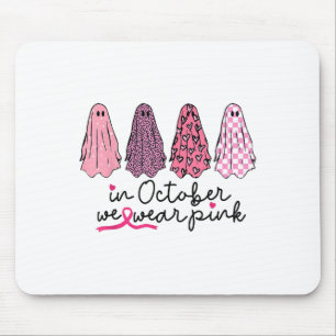 Tapis De Souris En Octobre Nous Portons Nk Ghost Boo Halloween Bre