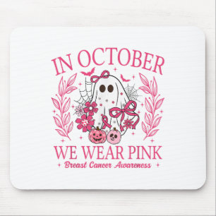 Tapis De Souris En Octobre Nous Portons Nk Halloween Cancer Du Sei