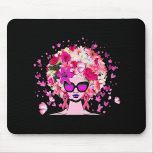 Tapis De Souris En Octobre Nous Portons Rose Black Femme Cancer Du