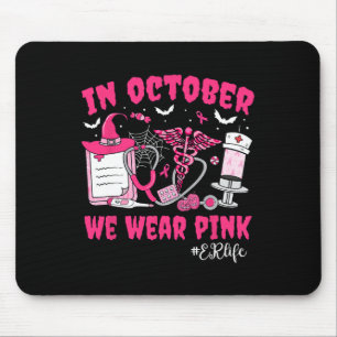 Tapis De Souris En Octobre Nous Portons Rose Er Vie Er Infirmière