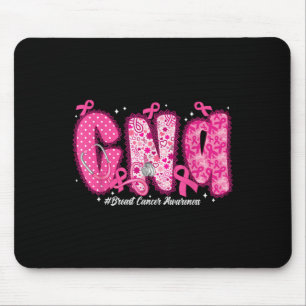 Tapis De Souris En Octobre Nous Portons Rose Infirmière Cna Cancer