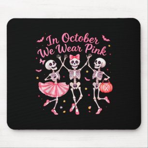 Tapis De Souris En Octobre Nous Portons Un Sein De Squelette Dansa