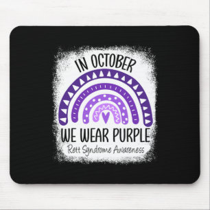 Tapis De Souris En Octobre, Nous Portons Une Sensibilisation Au Sy