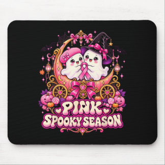 Tapis De Souris En octobre, portez un sein de sorcière fantôme ros