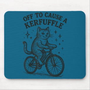 Tapis De Souris En route pour causer une agitation chat drôle