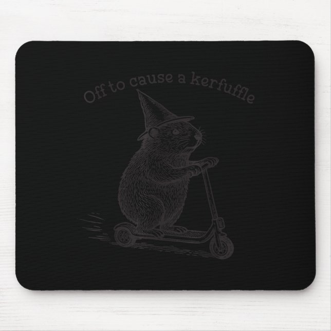 Tapis De Souris En route pour causer une agitation drôle de scoote (Devant)