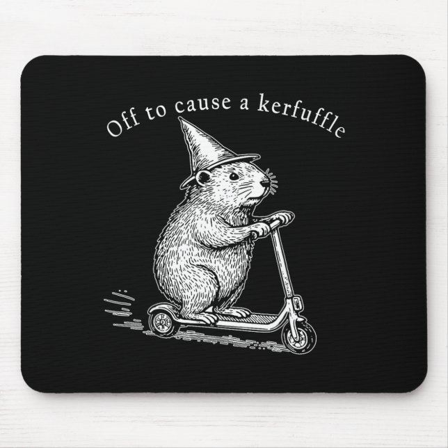 Tapis De Souris En route pour causer une agitation Funny Groundhog (Devant)