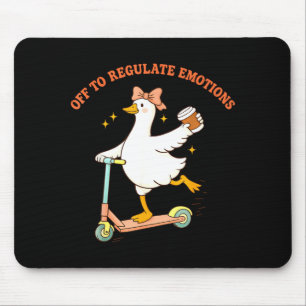 Tapis De Souris En route pour réguler les émotions drôle scooter d