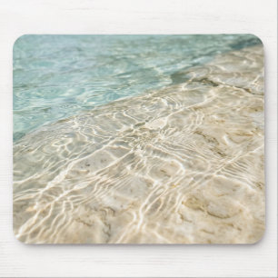Tapis de souris en sable d'eau côtière peu profond