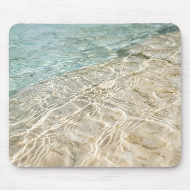 Tapis de souris en sable d'eau côtière peu profond (Devant)