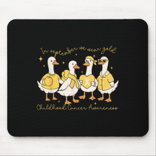 Tapis De Souris En Septembre, Nous Portons Gold Childhood Cancer A