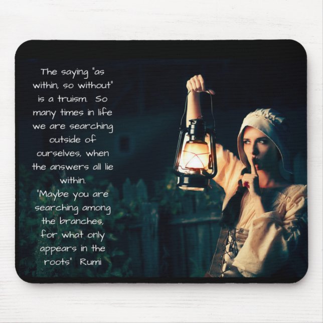 Tapis De Souris En tant qu'en dedans tellement sans (Devant)