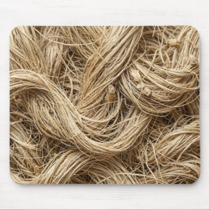 Tapis de souris en vagues de fibres végétales natu