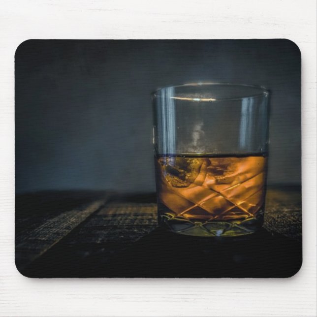 Tapis de souris en verre de whiskey (Devant)