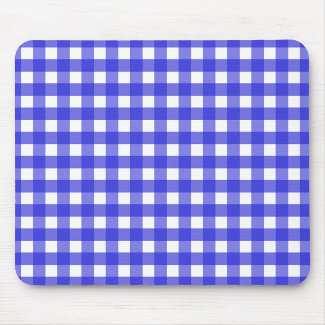 Tapis De Souris En vichy bleu royal (Devant)