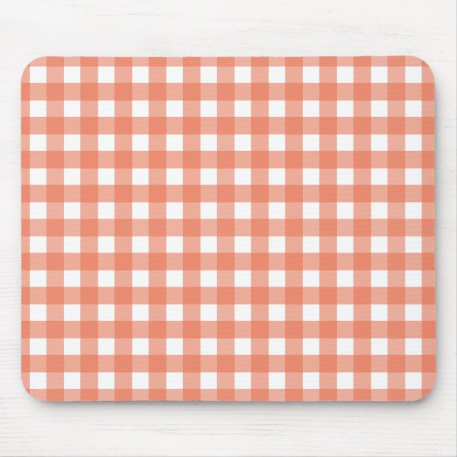 Tapis De Souris En vichy orange (Devant)
