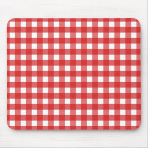 Tapis De Souris En vichy rouge et blanc