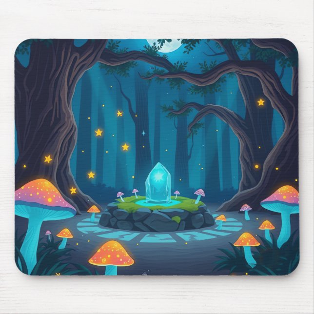 Tapis De Souris Enchanted Forest Crystal Mouse Pad (Devant)