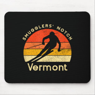 Tapis De Souris Encoche des contrebandiers de ski vintage vermont