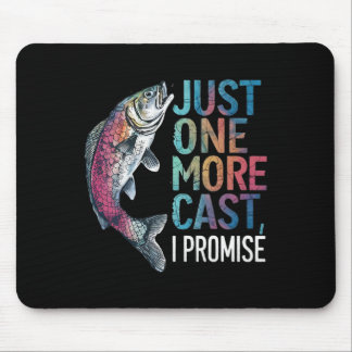 Tapis De Souris Encore un lancer je promets Cadeaux de pêcheur de 