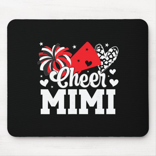 Tapis De Souris Encourage Mimi d'une meneuse de claque Mimi Cheerl (Devant)