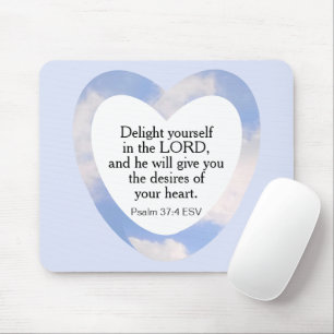 Tapis De Souris Encouragement et application de la Bible Bleue Lum