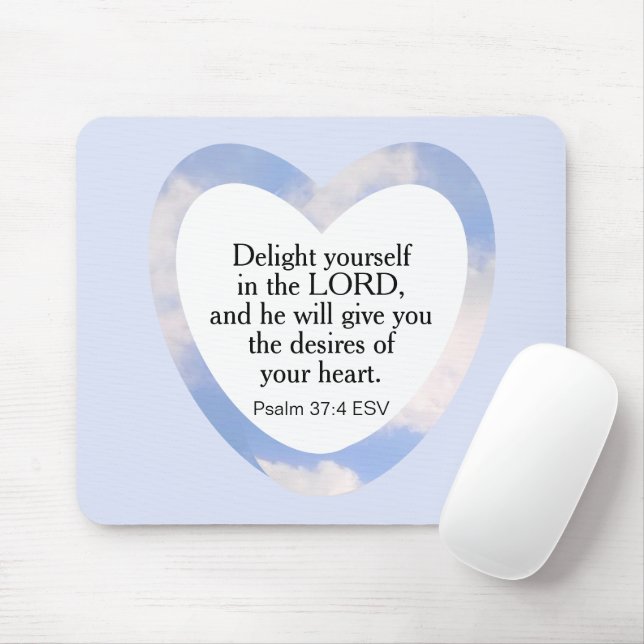 Tapis De Souris Encouragement et application de la Bible Bleue Lum (Avec souris)