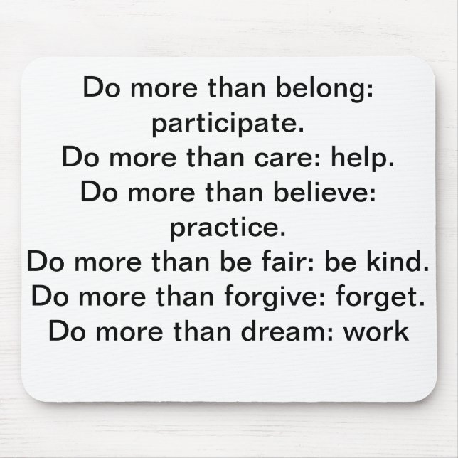 Tapis De Souris Encouragement Mousepad (Devant)