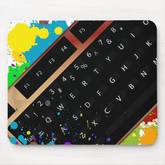 Tapis De Souris Encre clavier (Devant)