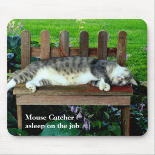 Tapis De Souris Endormi sur le travail