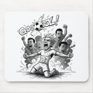 Tapis De Souris Energetic Football Goal Celebration Mouse Pad