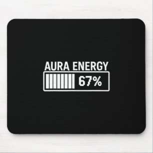 Tapis De Souris Énergie Aura à 67 Drôle Six Sept Mème Gen Alpha S