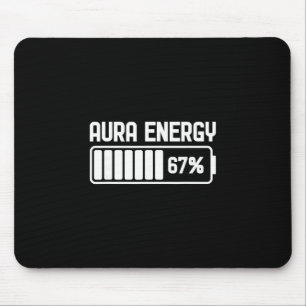 Tapis De Souris Énergie Aura À 67 Drôle Six Sept Mème Gen Alpha S