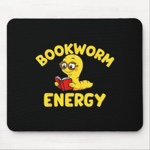 Tapis De Souris Énergie de bibliophile drôle amateur de lecture po
